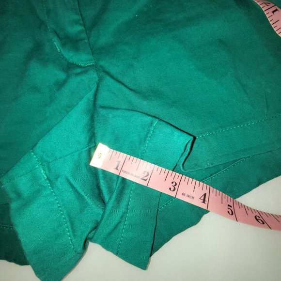 J Crew Women’s Chino Broken-In Shorts Mid-Rise Green Cotton Size 10 - Picture 5 of 6